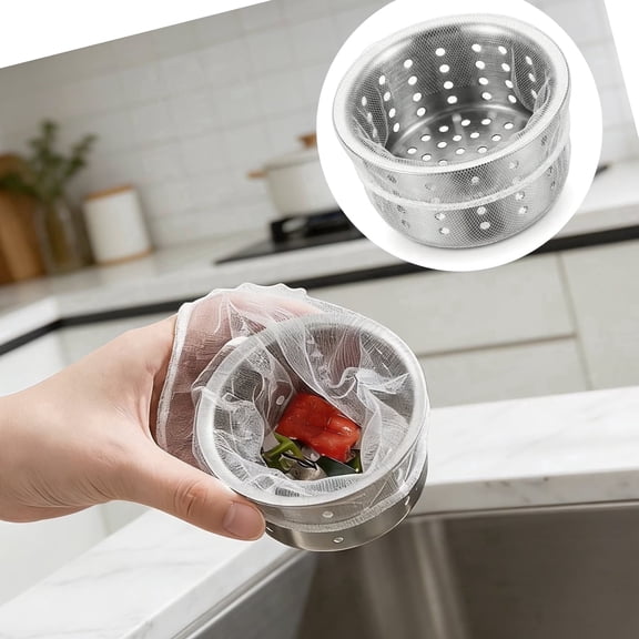 Bochen  300PCS Disposable Sink Mesh Strainers, Kitchen Bathroom Drain Filter Bags