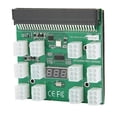 thumbnail image 1 of ZOUSSIQI Power Supply Board Adapter, 12 Position Module Power Distribution Board Adapter, 1200W Power Converters Board for ETHBTC Mining (Green) CA919-14461, 1 of 9