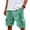 110#Green, variant on Men's Corduroy Shorts Casual Elastic Waist Drawstring Lightweight Cargo Shorts with Multi-Pockets Summer Beach Outfit Black L