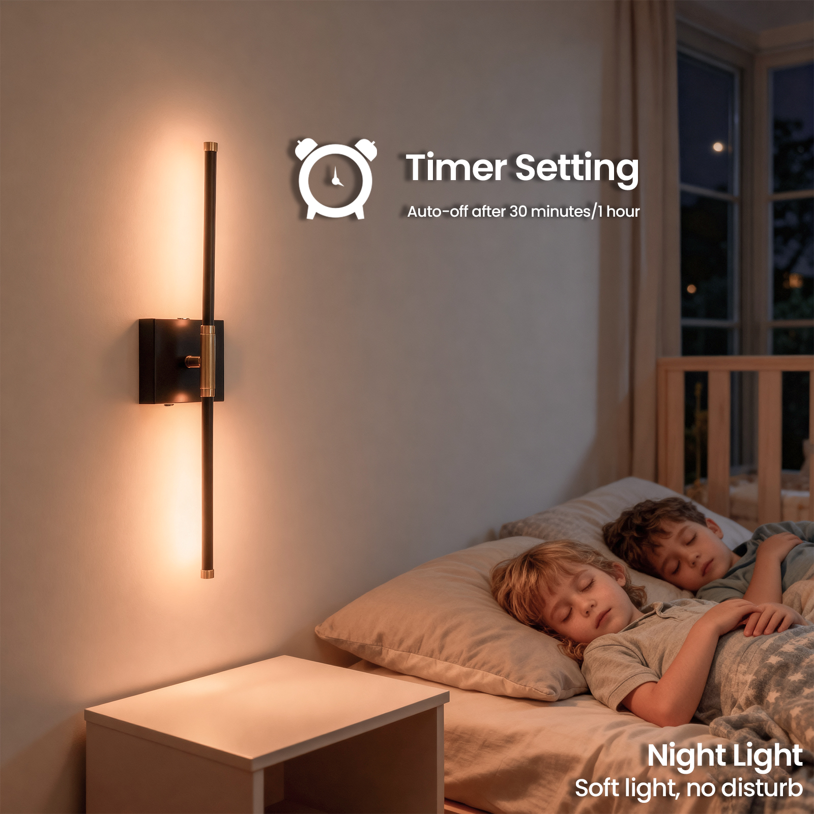 URLIGHTS Battery Operated Wall Sconce Set of 2,Wireless Magnetic Wall Light with 3 Color Lighting,Remote Control Touch Button,28 Inch Metal Wall Lamp for Bedroom,Living Room