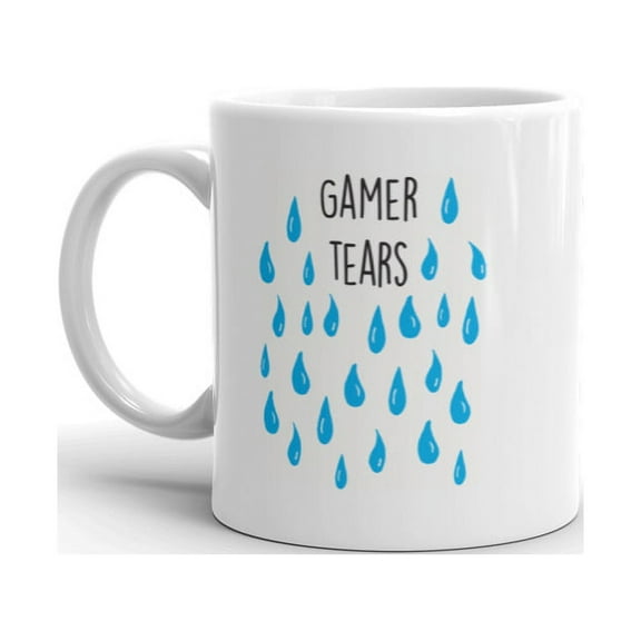 Gamer Tears Mug Funny Video Games Rage Quit Arcade eSports Novelty Coffee Cup - 11oz
