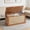 Brown, variant on LELELINKY 40" Storage Chest with 2 Safety Hinges, Toy Box & Storage Bench for Bedroom, Entryway, Natural