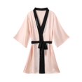 thumbnail image 3 of Elainilye Fashion Robes for Women Printed Casual Homewear Loose Fitting Pajamas Robes Nightgown Loungewear,Beige, 3 of 9