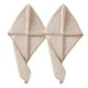 thumbnail image 1 of Paquete de 2 toallas de microfibra para el cabello para mujer, turbante absorbente para el cabello, toallas para el cabello de secado rápido, 1 of 5