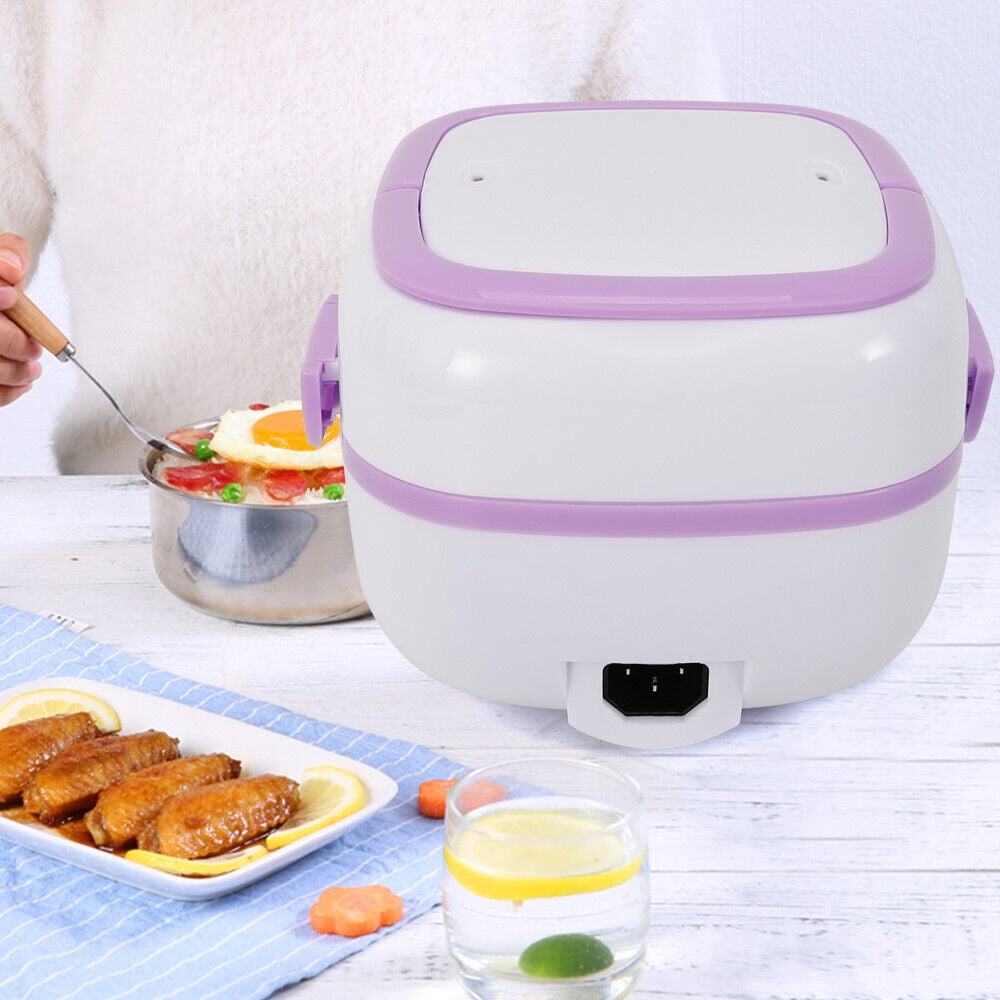 3 IN 1 Portable Electric Mini Lunch Box Food Steamer Rice Cooker Food Warmer USA