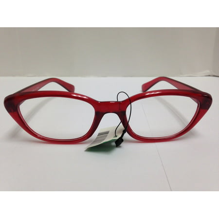 Men Women Reading Glasses, Red, Frame Shape # 9, Lightweight s (+1.50)