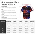 thumbnail image 5 of Susaid Futuristic Red And Blue Bird Print Hawaiian Shirts for Men Women,Hawaiian Summer Short-Sleeve Casual Relaxed-Fit Button-Down,Large, 5 of 7