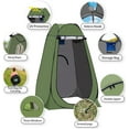 thumbnail image 2 of GVDV Portable Pop up Privacy Tent, Outdoor Camping Bathroom Toilet Shower Tent with Carrying Bag, Green, 2 of 8
