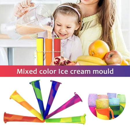 

WOXINDA 6 Pack Silicone Popsicle Molds Summer Popsicle Maker Lolly Mould Kitchen