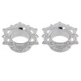 thumbnail image 1 of Pair Antiqued Lotus Flower Silver Brass Flesh Tunnels Ear Plugs Gauges 16mm------Product code 75006, 1 of 4