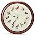 thumbnail image 3 of Mark Feldstein Audubon Singing Bird Wall Clock 13 Inch Premium Cherry, 3 of 4