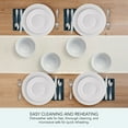 thumbnail image 5 of Pfaltzgraff Cassie 12-Piece Dinnerware Set Embossed Porcelain in White, 5 of 12