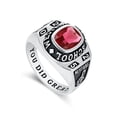 thumbnail image 3 of Mementos USA Personalized Sterling Silver Class Ring for Men High School and College-Platinum-Honor, 3 of 6