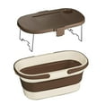 thumbnail image 2 of Almencla Collapsible Picnic Basket with Multi Function Lid & Tray Table, Portable Camping White Coffee, 2 of 8
