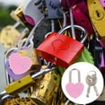 thumbnail image 4 of 24pcs Heart Shaped Small Metal Padlocks Mini Diary Book Locks with Keys, 4 of 8