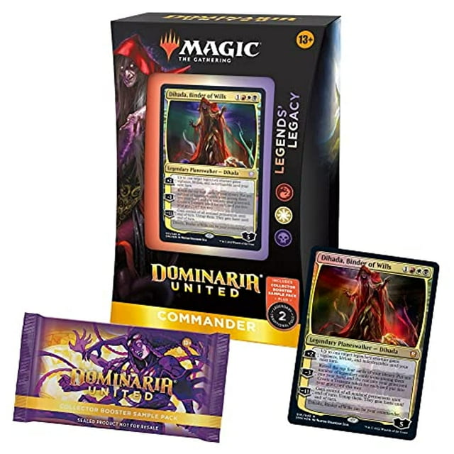 Magic: The Gathering Dominaria United Commander Deck â Legends' Legacy + Collector Booster Sample Pack
