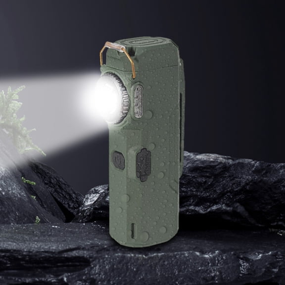 hengsof Electric Lighter USB Rechargeable Lighter Waterproof Lighter with Flashlight Arc Lighter Fire Starter for Outdoor Camping Hiking Tactical Survival Lighter