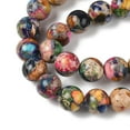 thumbnail image 2 of Dyed Natural Regalite/Imperial Jasper/Sea Sediment Jasper Beads Strands Round Mixed Color 8mm Hole: 1.2mm about 23pcs/strand 7.64''(19.4cm), 2 of 5
