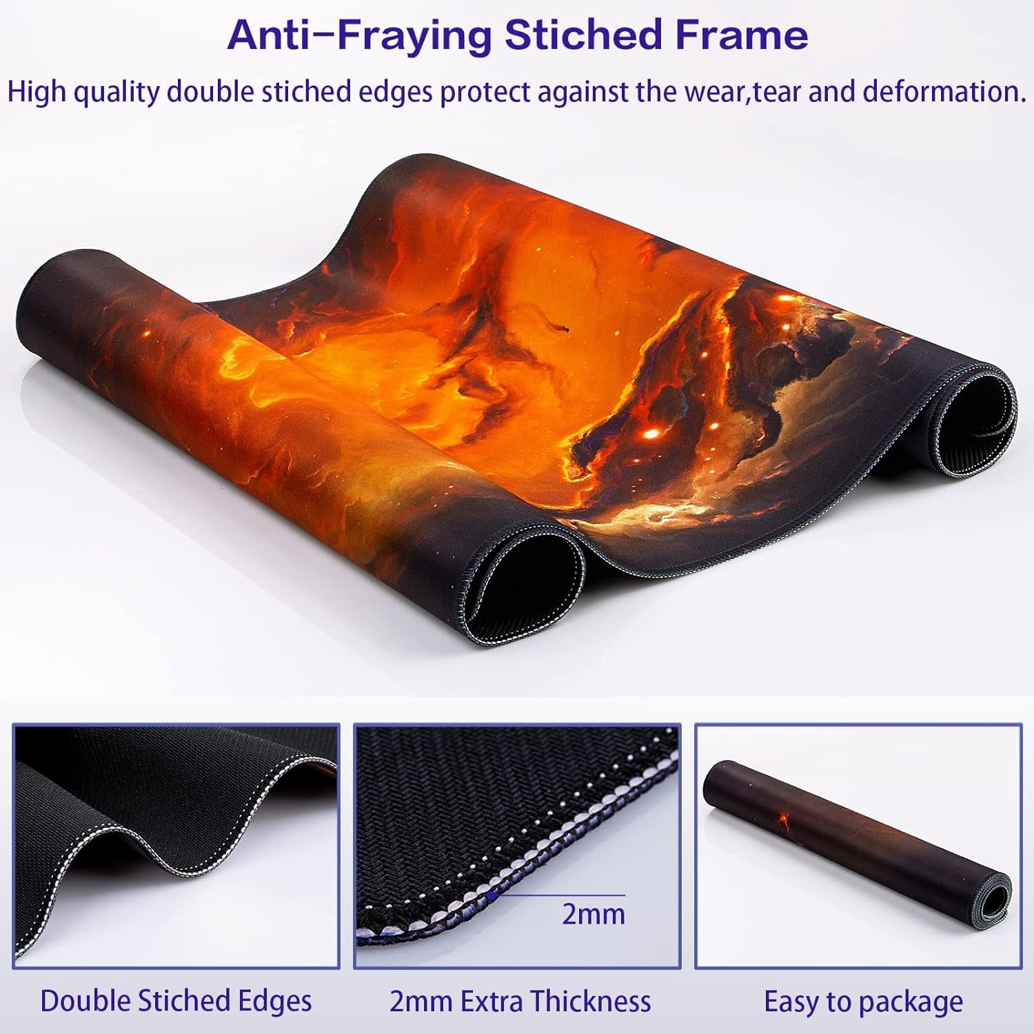 Gaming Mouse Pad, Large Extended Mouse Pad Big Computer Mousepad for Home Office Gaming Work 31.5x15.7inch