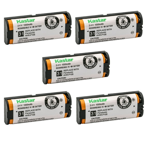 Kastar 1-Pack Battery Replacement for Panasonic KX-TG5771S KXTG5771S KX-TG5776 KXTG5776 KX-TG5776S KXTG5776S KX-TG5777 KXTG5777 KX-TG5779 KXTG5779 KX-TG6700 KXTG6700 KX-TG6702 KXTG6702 Home Handset