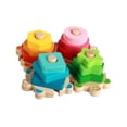 thumbnail image 4 of Juguetes Montessori CUTICAT Rompecabezas de madera Reconocimiento de formas y colores, 4 of 8