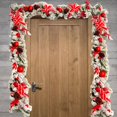 thumbnail image 3 of Guirnalda navideña artificial con racimos de bayas para decorar la puerta del hogar. Guirnalda de 15 cm, 3 of 8