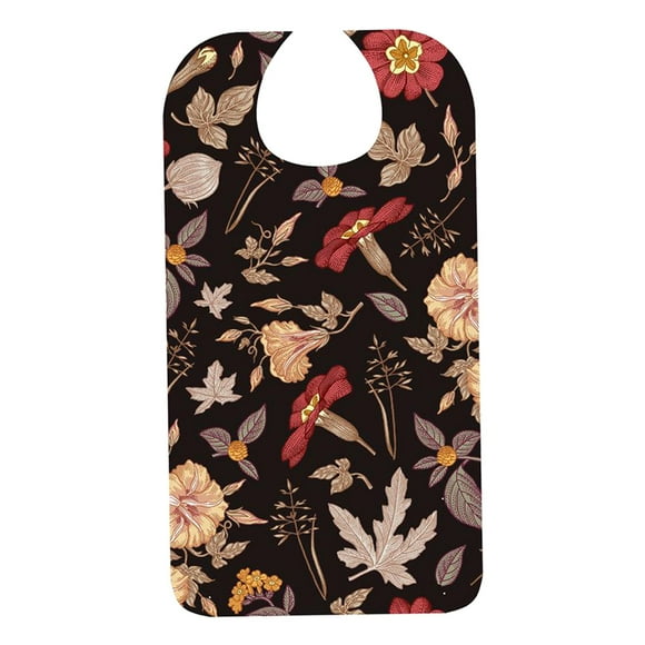 Babero De Tela De Algodón Con Estampado Impermeable A La Hora Para tipo 6 Yuyangstore baberos adultos lavables a la hora de comer