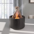 thumbnail image 1 of shaofei Campfire Flame Fire Diffuser, Bonfire Aromatherapy Essential Oil Diffuser, 250ml Wood Cool Mist Humidifier for Home,Bedroom,Office, Remote Control, Auto Shut-Off, Night Light, Gift (Black), 1 of 5