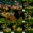 thumbnail image 5 of Solar Garden Lights Outdoor Waterproof, 4 Pack Total 480 LED Solar Starburst Sparkler Lights Decorative with 8 Lighting Modes Outside for Flowerbed Halloween Christmas Decorations, Multicolor, 5 of 12