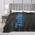 thumbnail image 4 of Tufts University Logo Fleece Blanket, Very Soft Microfiber Flannel Blanket for Couch Warm and Cozy for All Seasons, 4 of 6