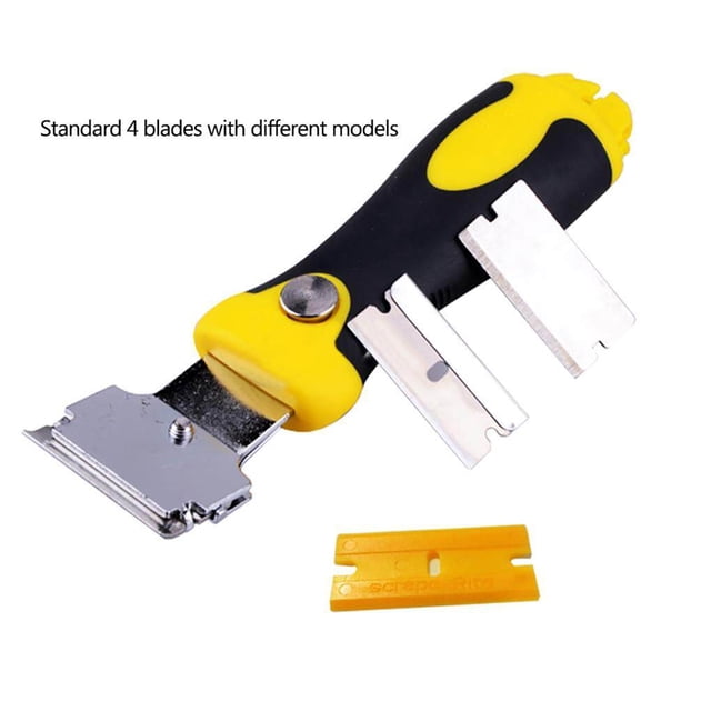 Dalazy Stretchable Cleaning Scraper Glass Field Scraper with Blades Extendable Scraper for Glass Floor