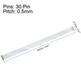 thumbnail image 2 of Uxcell FFC Cable 0.5mm Pitch 30 Pin 250mm Flat Ribbon Cable for LCD Screen B Type 2 Pack, 2 of 6
