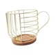 thumbnail image 5 of Soporte para cápsulas de café Contenedor para cápsulas de café Organizador de tazas Cápsula de café de alambre oro sin letras, 5 of 9