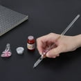 thumbnail image 3 of Retro Crystal Elegant Flower Glass Dip Pen Signature Ink Fountain Pen with Ink Penholder Pink, 3 of 11