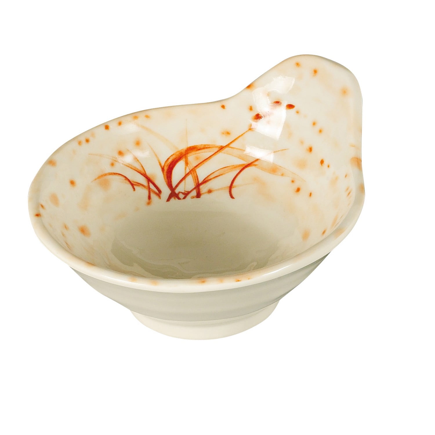 Orchis, Round Soup Bowl With Ear, 8 Oz., 4 1/2"Dia. X 2 1/4"H, Melamine