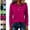 19# Hot Pink, variant on Women's Polo Shirts Golf Henely Button Down Tops Collared 3/4 Sleeve Tunic Work Blouses Plain Lightweight Clothes Army Green L
