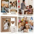 thumbnail image 3 of WWS-Rotating Floating Let the Adventure Begins Picture Frame, Engagement Gifts for Couples, Rustic 4x6 Floating Picture Frames Cool Wedding Bride to Be Bridal Shower Gifts for Couples Unique 2023(Rom, 3 of 4