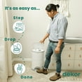 thumbnail image 6 of Dekor Eko Plus Diaper Pail Made with 70% Recycled Materials, Hands-Free: Step–Drop–Done | Cost-Effective Refill System | Great Cloth Diaper Pail, Gray, 6 of 9