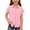 Pink, variant on UACY Girls Casual Cotton Linen Button Down Short Sleeve Shirts Solid Summer Beach Blouses Tops with Pocket (Beige, 3-4 Years)