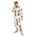 thumbnail image 5 of Soft Big Kids Onesie Pajamas Cozy Loose-Fit Jumpsuits for kids with Pockets for Christmas Lounge & Play Cute Yaks Cow Pattern, 5 of 8