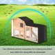 thumbnail image 5 of Oxford Cloth Animal Hutch Cover Exterior Impermeable Prevención De Luz Dañina Animal Cage Cover Protector De Jaula A Prueba De Polvo Para Triangle Animal Hutch Kearding HA027221-01, 5 of 5