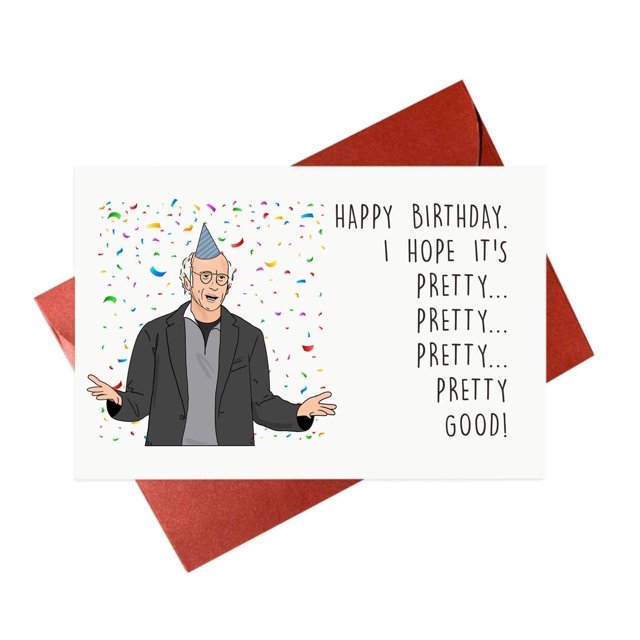Tarjeta de Cumpleaños Gonzey Larry David Divertida 20,5x13,5 cm