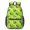 Rooster and Sunflower Green Pattern, variant on Rooster and Pumpkin Blue Pattern 17" Waterproof Oxford School Backpacks for Teens, S-Shape Padded Straps, for School, Travel, Hiking, Camping