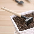 thumbnail image 4 of Flower Pots Multifunctional Wooden Handle Small Rake Spade& Shovel Garden K F3O7, 4 of 6