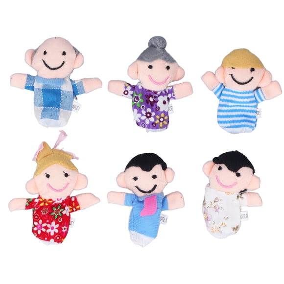 Juego De Marionetas De Dedo NikouMX 6 Piezas Tecnología Innovadora De Marioneta De Dedo Suave