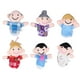 thumbnail image 1 of Juego de marionetas de dedo de 6 uds, linda familia de marionetas de dedo de felpa, accesorios para contar historias para profesores y padres, 1 of 5