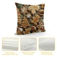 thumbnail image 4 of Qinduosi Gingerbread Cookies Print Throw Pillow Covers, Soft Inch Pillow Cover, Cases for Home Decorative Couch Sofa(pcs), 4 of 5