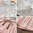 thumbnail image 5 of Rgdypko Girls Dresses Summer Girls Pineapple Print Small Flying Sleeve Shirt Solid Color Lace Up Shorts Two Piece Set Party Dresses, 5 of 8