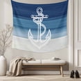 thumbnail image 5 of Nautical Anchor Navy Blue Small Tapestry for Bedroom Wall Hanging Tapestry, Coastal Ocean Ombre Striped Ceiling Backdrop Tapestries Poster Blanket Wall Decor for Teens Room Living Room Dorm 23" x 28", 5 of 8