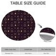 thumbnail image 6 of Dark Purple Sun Moon Star Pattern Round Fitted Tablecloth with Elastic Edge,Dining Table Cover Waterproof,Outdoor Round Tablecloth for Camping,Dining,Indoor and Outdoor, 6 of 7